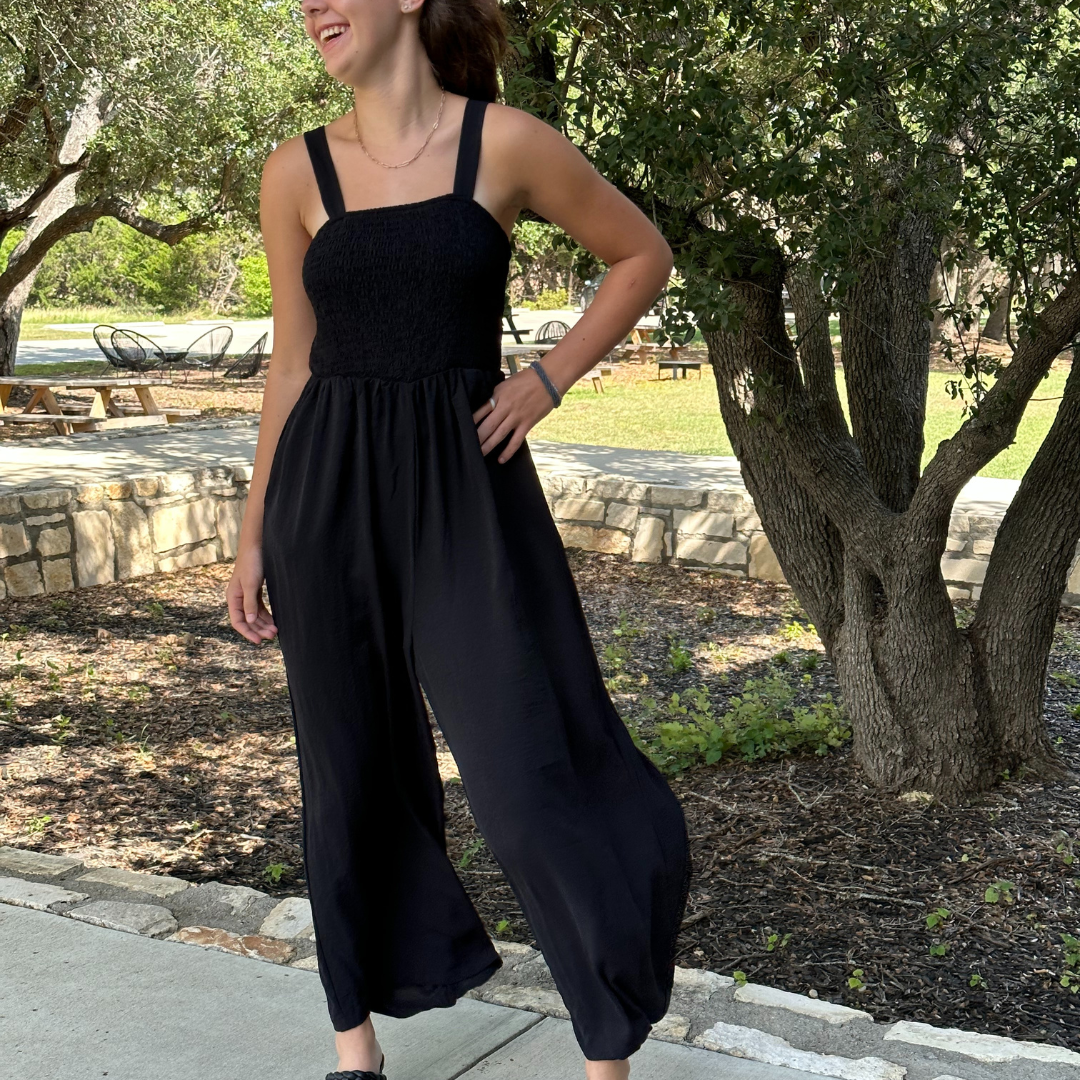 Black jumpsuit in store sales